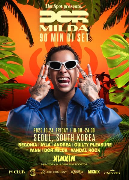 Hot Spot presents.. DCR Milda DJ Live in Seoul