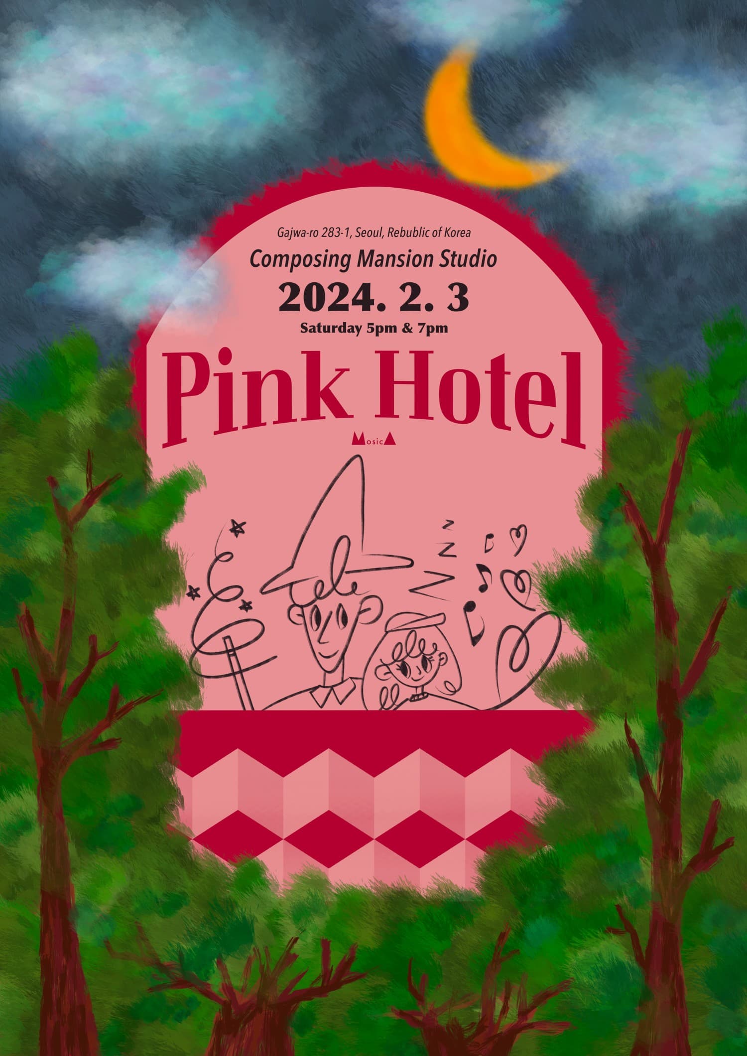 Secret Party for Pink Hotel