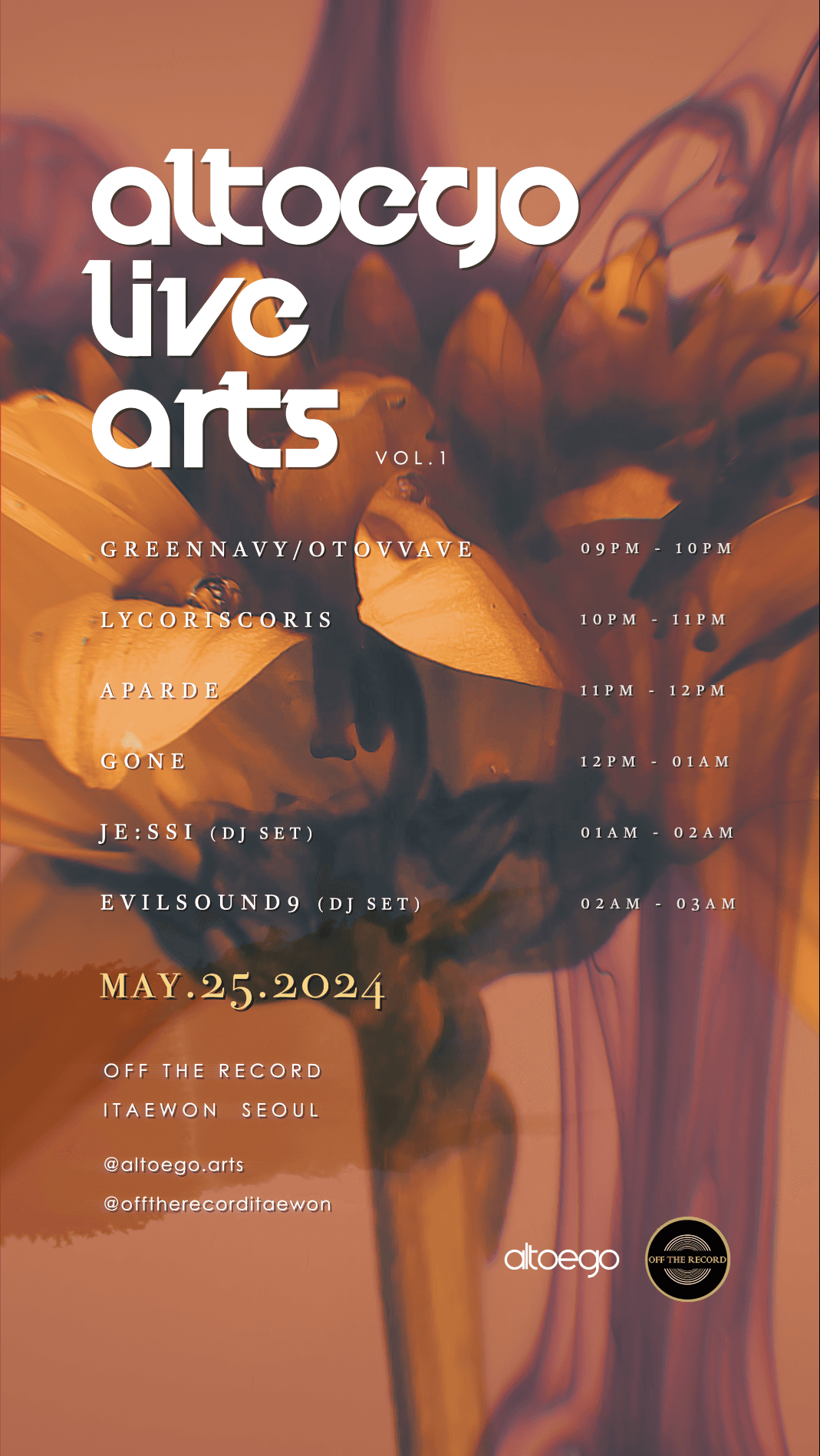 ALTOEGO LIVE ARTS VOL.1