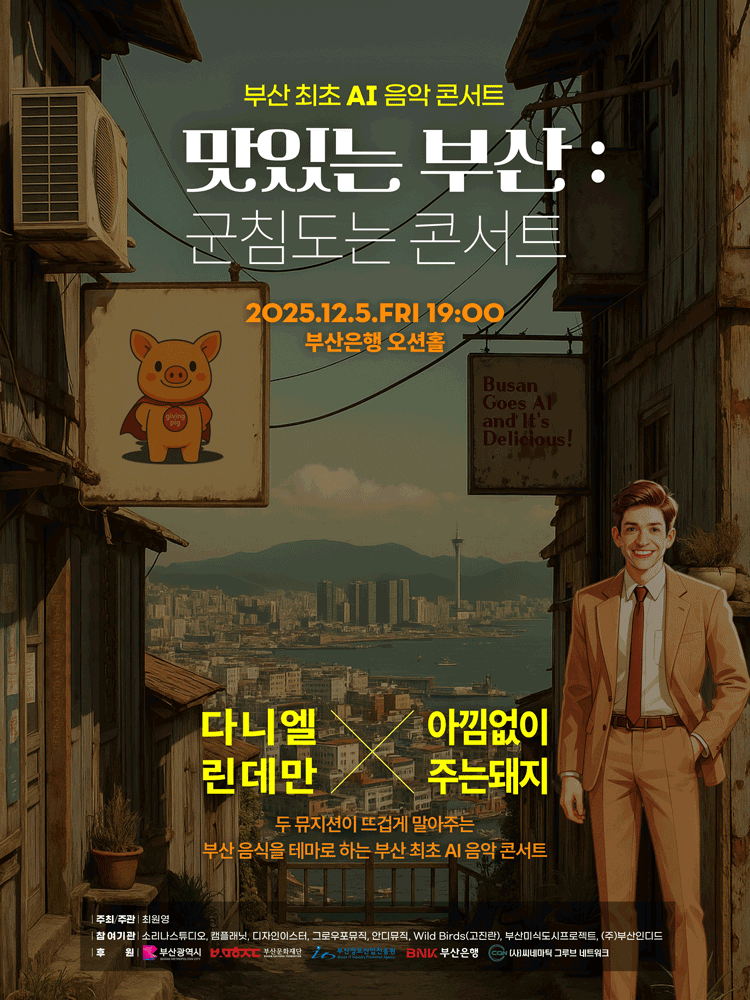 부산 최초 AI 음악 콘서트, 맛있는 부산 : 군침도는 콘서트 [부산]