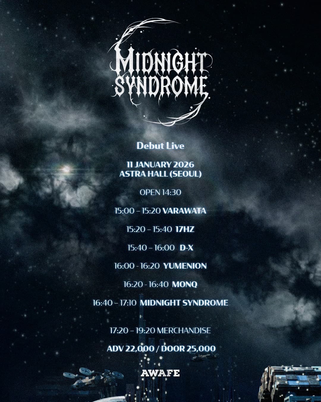 AWAFE 라이부, MIDNIGHT SYNDROME 데뷔라이브