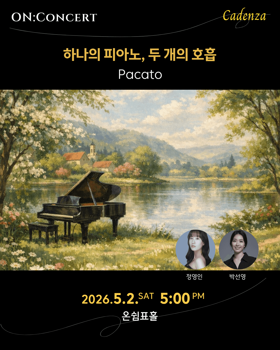 온: 콘서트, Pacato의 하나의 피아노, 두개의 호흡