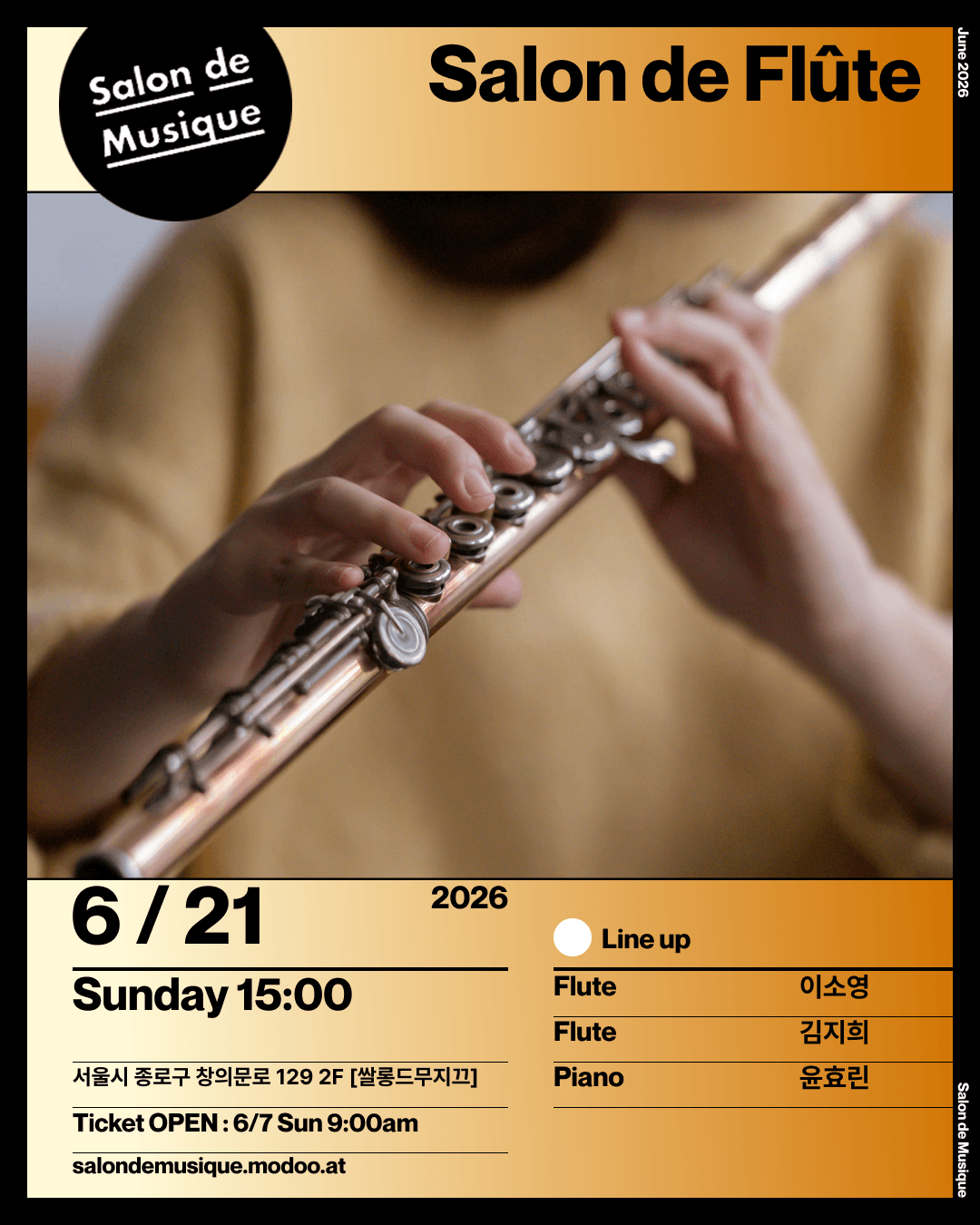 쌀롱드무지끄, Salon de Flute