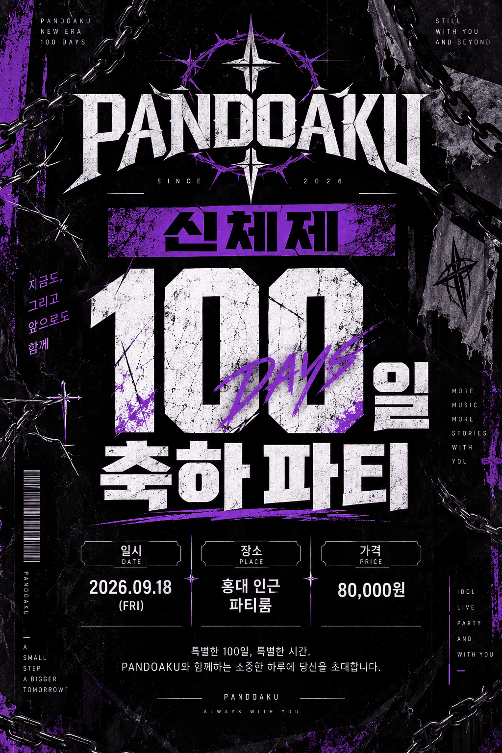 PROJECT EXP, 판도아쿠 신체제 100일 축하파티 (히요)