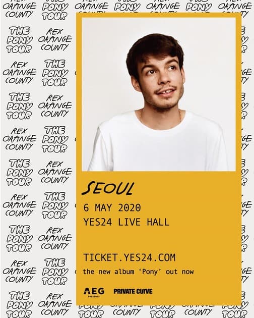 렉스 오렌지 카운티 Rex Orange County 내한공연 : 내한공연 정보