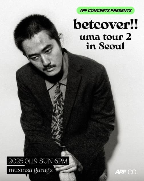 betcover!! 벳커버!! 내한공연 : 내한공연 정보