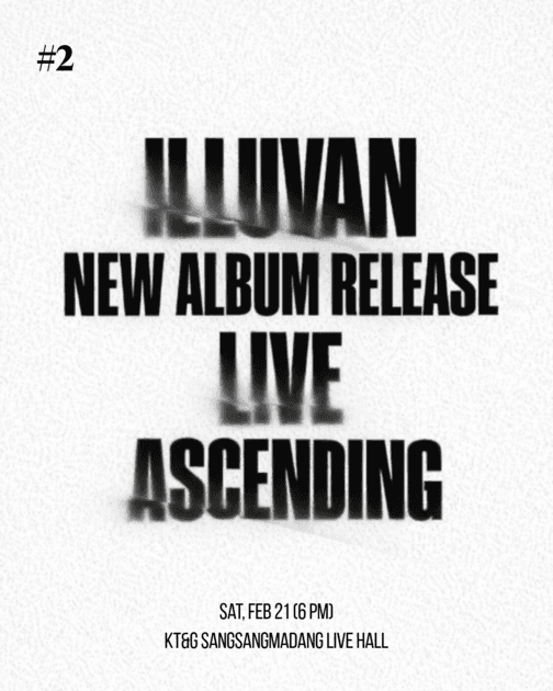 ILLUVAN NEW ALBUM RELEASE LIVE 〈ASCENDING〉