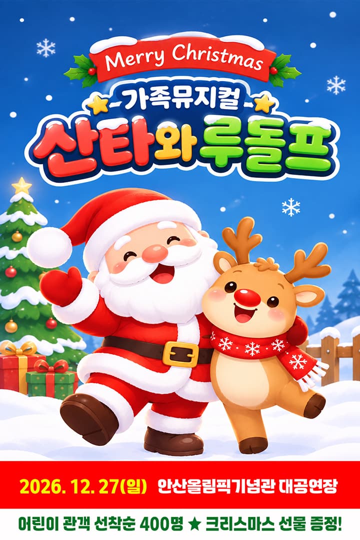 가족뮤지컬 <산타와 루돌프> - 안산