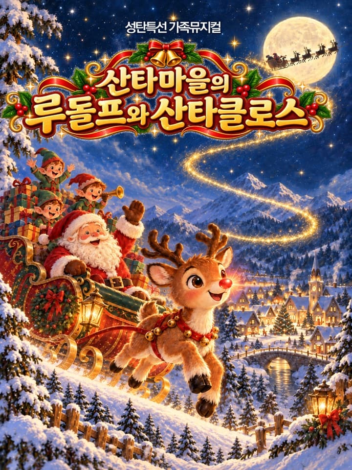 (2026년성탄가족 뮤지컬) 산타마을의 루돌프와산타클로스