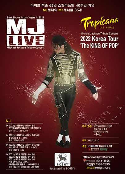MJ LIVE 마이클잭슨 Tribute Concert KOREA TOUR - 서울