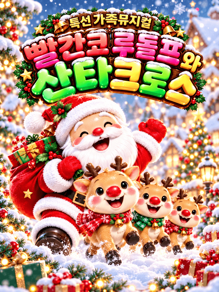 [크리스마스특집] 가족뮤지컬 빨간코 루돌프와산타클로스  - 목포