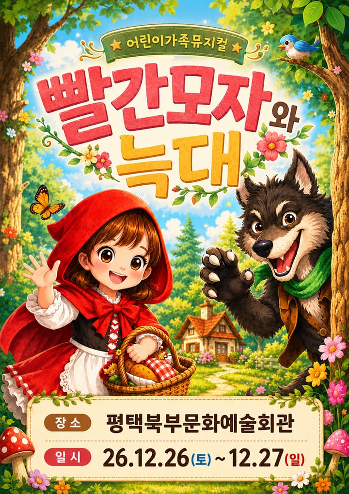 가족뮤지컬 <빨간모자와 늑대> - 평택북부