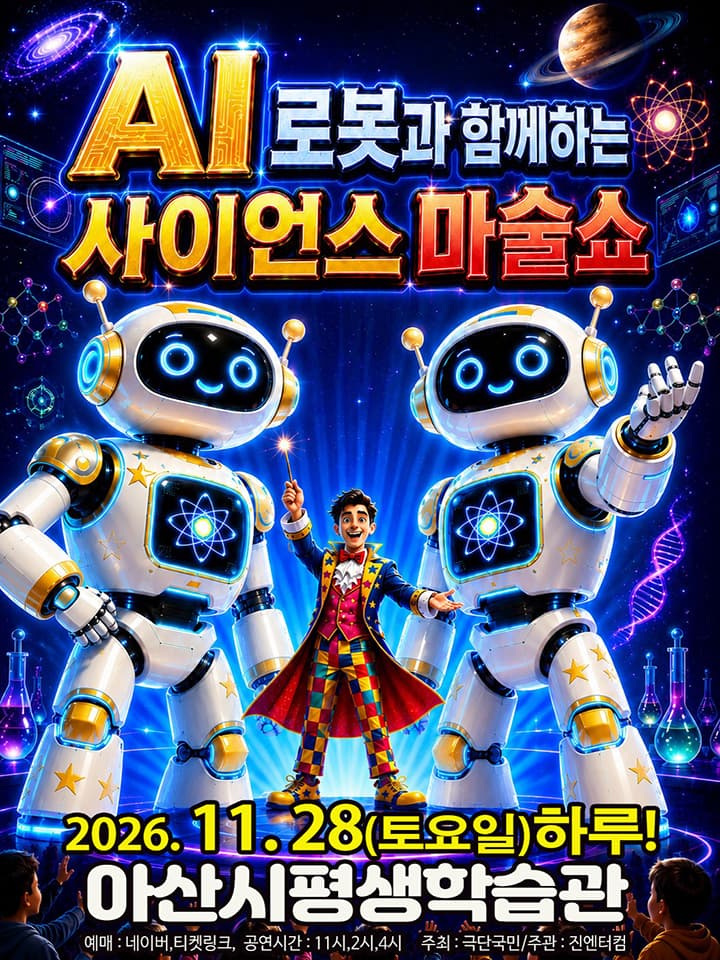 [착한가격15,000원]AI로봇과 함께하는 <사이언스 마술쇼> - 아산