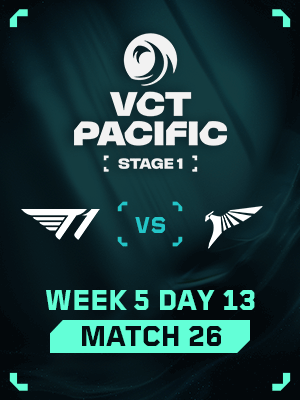 VCT PACIFIC STAGE1 (4.19) - M26 : T1 VS TLN