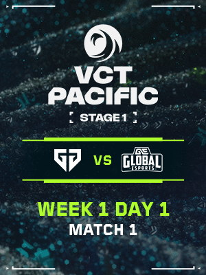 VCT PACIFIC STAGE1 (4.3) - M1 : GEN vs GE