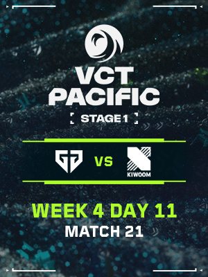 VCT PACIFIC STAGE1 (4.25) - M21 : GEN VS KRX
