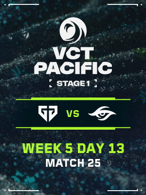 VCT PACIFIC STAGE1 (5.1) - M25 : GEN VS TS