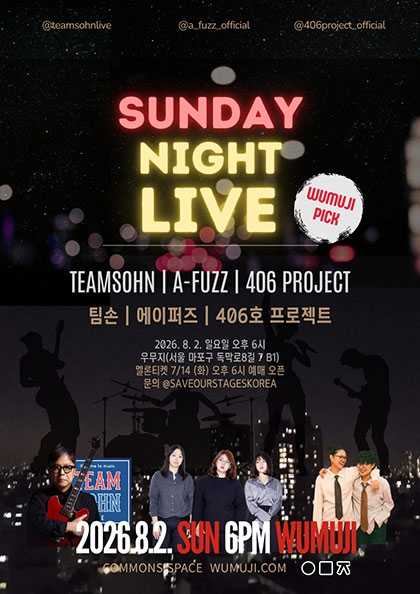 SUNDAY NIGHT LIVE: 에이퍼즈 X 팀손 X 406호 프로젝트