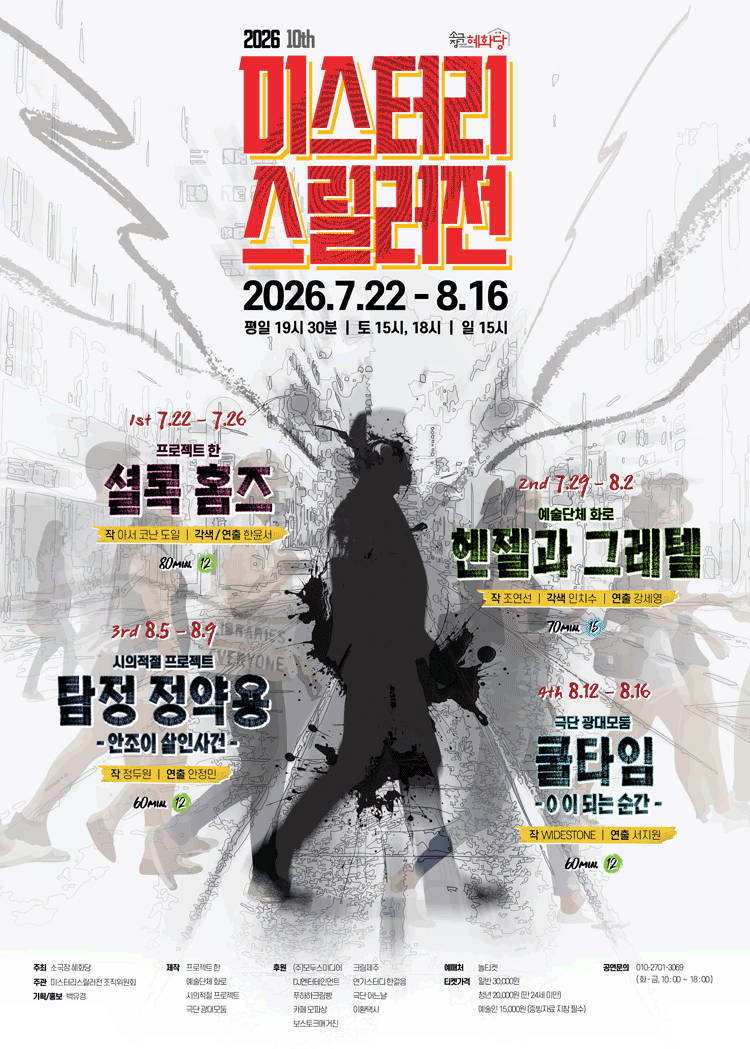 제10회 미스터리 스릴러전, 탐정 정약용: 안조이 살인사건