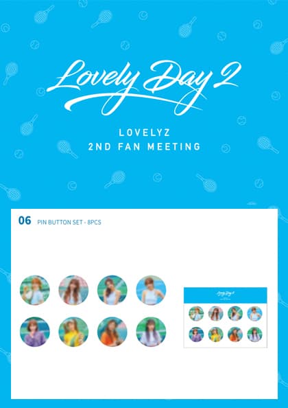 2018 Lovelyz Fan meeting 〈L O V E L Y D A Y 2〉-Official MD 핀버튼세트